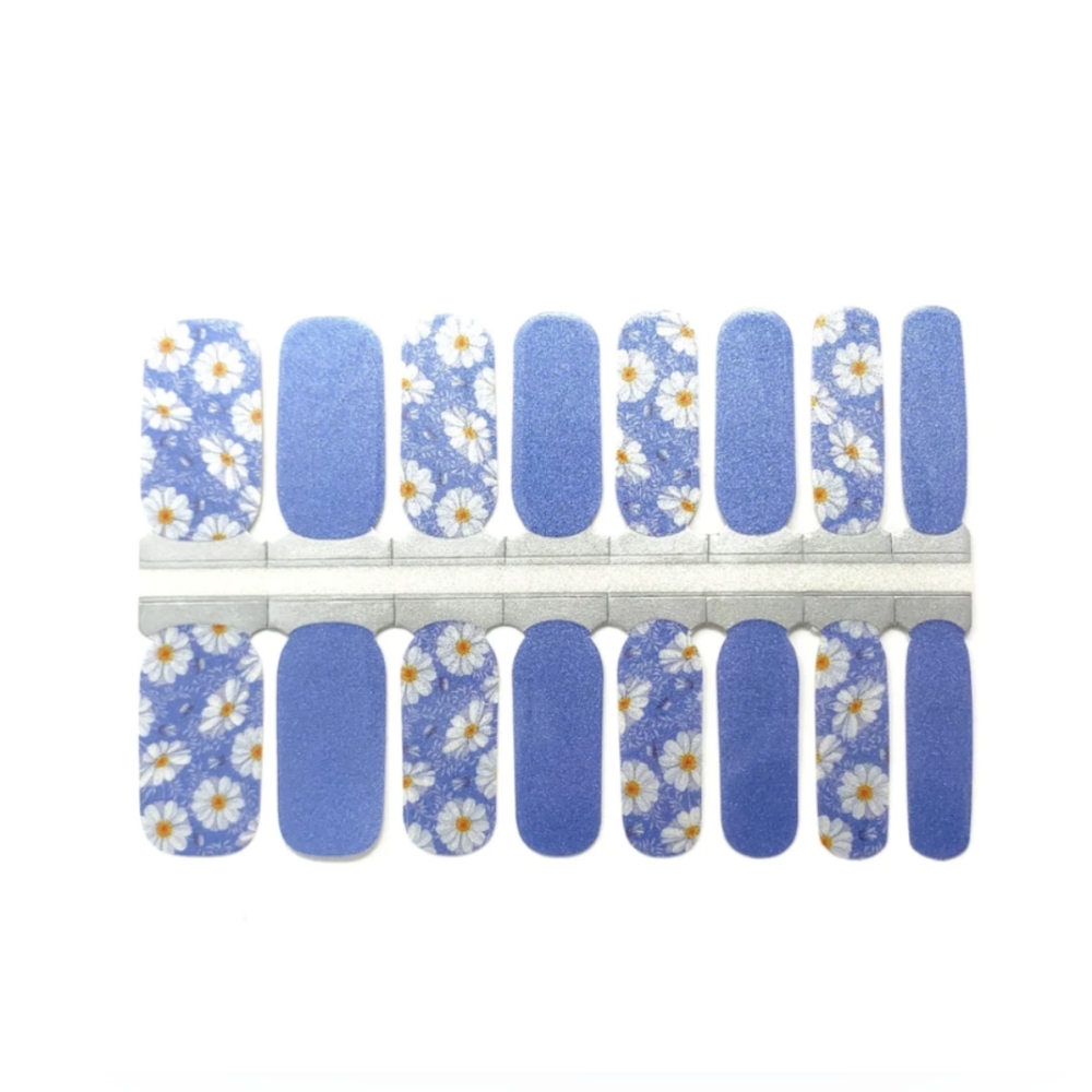 5 for $15 Nail Wrap - Floating Daisy - Picture 2 of 7